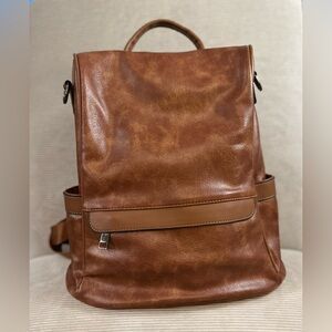 CHERUTY Women's PU Leather Anti-Theft Backpack Purse - medium